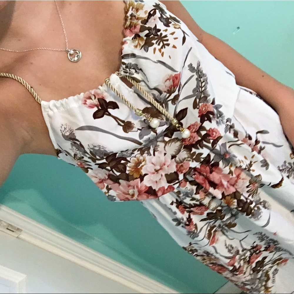 Flower print sundress